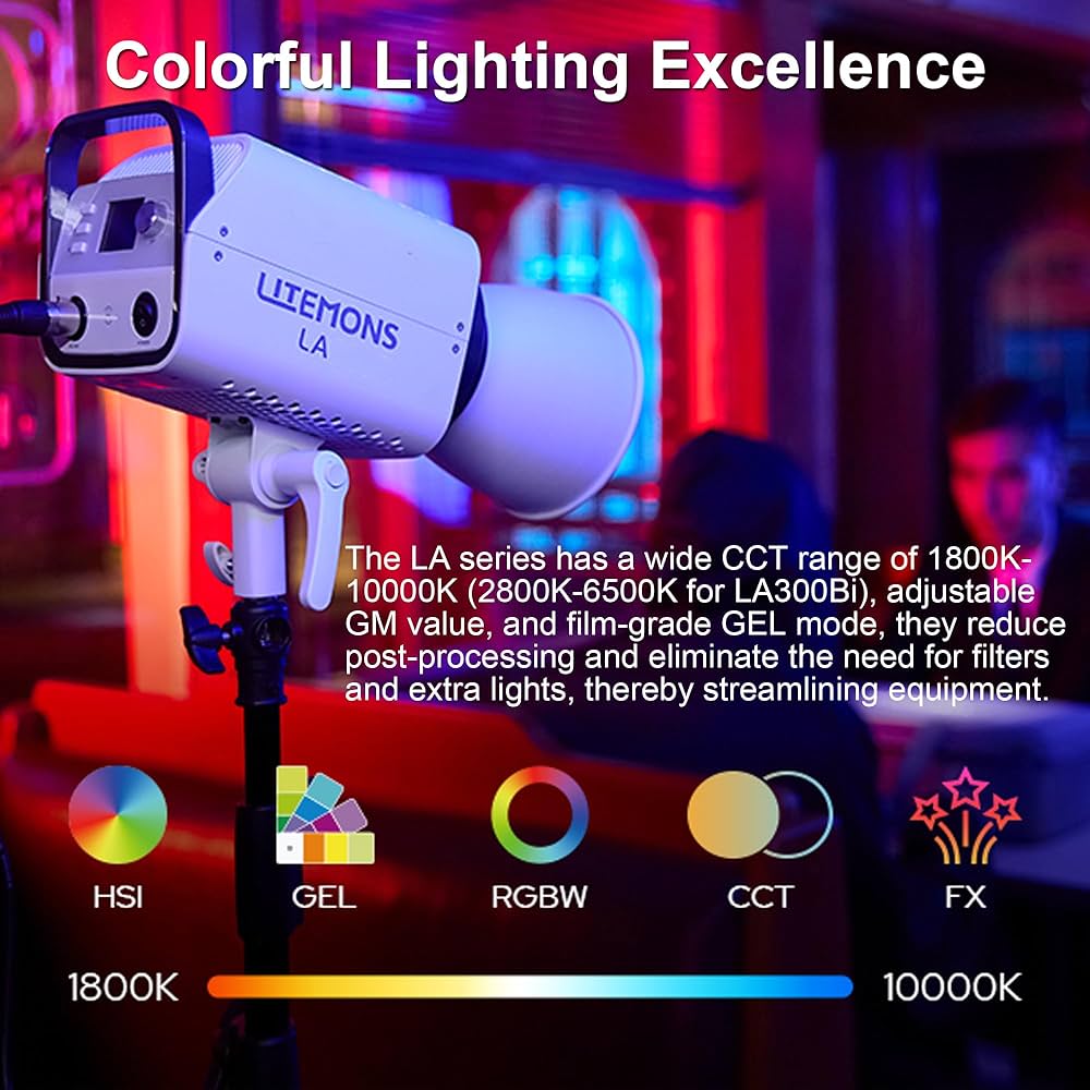 Godox Litemons LA300R スタジオ RGBライト (330W) Godox Litemons LA300R RGB LED Monolight LA300R B&H Photo Video